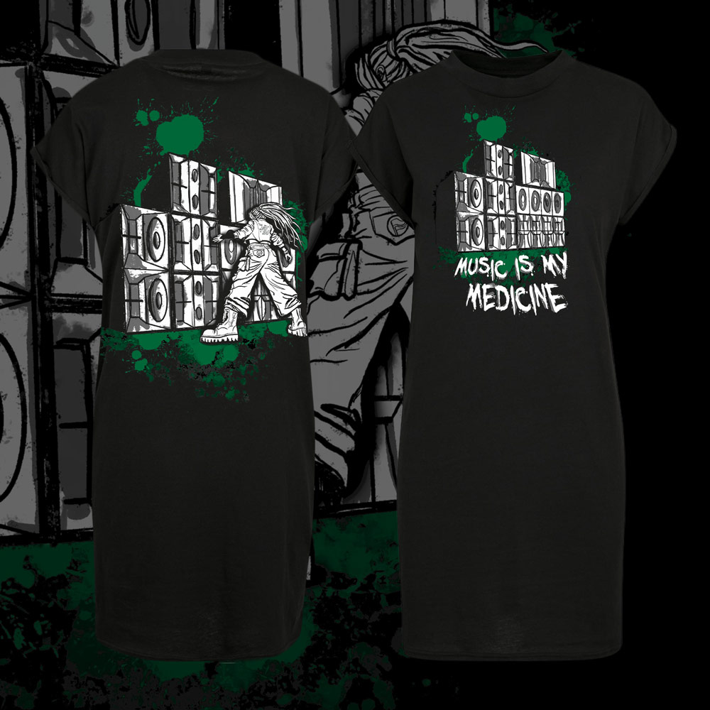 Šaty Music is my medicine Výprodej !